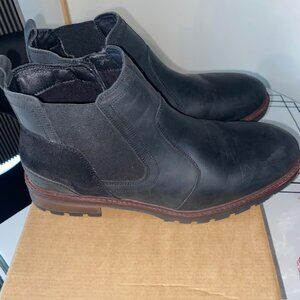 J75 by Jump Men's Helios - Size 10M - Black Leather Side Zip Boots